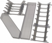 Сушка для посуду фасад 600 висувна з дотягувачем Virno Style нержавіюча сталь